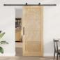 Porta Scorrevole vidaXL con Set di Ferramenta 'ORKDAL'in Legno Massello di Pino Porta Scorrevole vidaXL con Set di Ferramenta 'ORKDAL'in Legno Massello di Pino