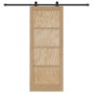Porta Scorrevole vidaXL con Set di Componenti 'ORKDAL'in Legno di Pino Massello Porta Scorrevole vidaXL con Set di Componenti 'ORKDAL'in Legno di Pino Massello