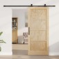 Porta Scorrevole vidaXL con Set di Maniglie "ORKDAL" in Legno Massello di Pino Porta Scorrevole vidaXL con Set di Maniglie "ORKDAL" in Legno Massello di Pino