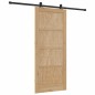 Porta Scorrevole vidaXL con Set di Maniglie "ORKDAL" in Legno Massello di Pino Porta Scorrevole vidaXL con Set di Maniglie "ORKDAL" in Legno Massello di Pino