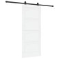 vidaXL Porta Scorrevole con Set di Hardware 'ORKDAL'Bianca in Legno Massello di Pino vidaXL Porta Scorrevole con Set di Hardware 'ORKDAL'Bianca in Legno Massello di Pino