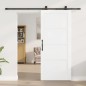 vidaXL Porta Scorrevole con Set di Hardware 'ORKDAL'Bianca in Legno Massello di Pino vidaXL Porta Scorrevole con Set di Hardware 'ORKDAL'Bianca in Legno Massello di Pino