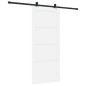 vidaXL Porta Scorrevole con Set di Hardware 'ORKDAL'Bianca in Legno Massello di Pino vidaXL Porta Scorrevole con Set di Hardware 'ORKDAL'Bianca in Legno Massello di Pino