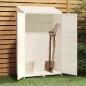Capanno da Giardino Bianco 102x52x174,5 cm Legno Massello Abete Capanno da Giardino Bianco 102x52x174,5 cm Legno Massello Abete