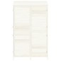 Capanno da Giardino Bianco 102x52x174,5 cm Legno Massello Abete Capanno da Giardino Bianco 102x52x174,5 cm Legno Massello Abete