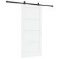 vidaXL Porta Scorrevole con Set di Ferramenta 'ORKDAL'Bianca in Legno Massiccio di Pino vidaXL Porta Scorrevole con Set di Ferramenta 'ORKDAL'Bianca in Legno Massiccio di Pino