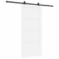 vidaXL Porta Scorrevole con Set di Ferramenta 'ORKDAL'Bianca in Legno Massiccio di Pino vidaXL Porta Scorrevole con Set di Ferramenta 'ORKDAL'Bianca in Legno Massiccio di Pino