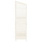 Capanno da Giardino Bianco 102x52x174,5 cm Legno Massello Abete Capanno da Giardino Bianco 102x52x174,5 cm Legno Massello Abete
