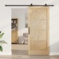 Porta Scorrevole vidaXL con Set Hardware 'ORKDAL'in Legno Massello di Pino Porta Scorrevole vidaXL con Set Hardware 'ORKDAL'in Legno Massello di Pino