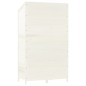 Capanno da Giardino Bianco 102x52x174,5 cm Legno Massello Abete Capanno da Giardino Bianco 102x52x174,5 cm Legno Massello Abete