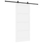 Porta Scorrevole vidaXL con Set Hardware 'ORKDAL'Bianca in Legno Massello di Pino Porta Scorrevole vidaXL con Set Hardware 'ORKDAL'Bianca in Legno Massello di Pino