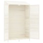 Capanno da Giardino Bianco 102x52x174,5 cm Legno Massello Abete Capanno da Giardino Bianco 102x52x174,5 cm Legno Massello Abete
