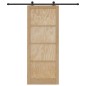 vidaXL Porta Scorrevole con Set di Accessori 'ORKDAL'in Legno Massiccio di Pino vidaXL Porta Scorrevole con Set di Accessori 'ORKDAL'in Legno Massiccio di Pino
