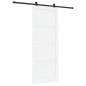Porta Scorrevole vidaXL con Set di Ferramenta 'ORKDAL'Bianca in Legno Massello di Pino Porta Scorrevole vidaXL con Set di Ferramenta 'ORKDAL'Bianca in Legno Massello di Pino
