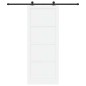 Porta Scorrevole vidaXL con Set di Ferramenta 'ORKDAL'Bianca in Legno Massello di Pino Porta Scorrevole vidaXL con Set di Ferramenta 'ORKDAL'Bianca in Legno Massello di Pino