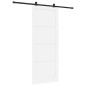 Porta Scorrevole vidaXL con Set di Ferramenta 'ORKDAL'Bianca in Legno Massello di Pino Porta Scorrevole vidaXL con Set di Ferramenta 'ORKDAL'Bianca in Legno Massello di Pino