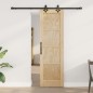 Porta scorrevole vidaXL con set hardware 61x198.5 cm in legno massello di pino Porta scorrevole vidaXL con set hardware 61x198.5 cm in legno massello di pino