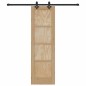 Porta scorrevole vidaXL con set hardware 61x198.5 cm in legno massello di pino Porta scorrevole vidaXL con set hardware 61x198.5 cm in legno massello di pino