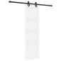 Porta Scorrevole vidaXL con Set di Fissaggi Bianco 61x198.5 cm Legno Massello di Pino