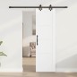 Porta Scorrevole vidaXL con Set di Fissaggi Bianco 61x198.5 cm Legno Massello di Pino