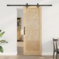 Porta Scorrevole vidaXL con Set di Ferramenta 73.5x198.5 cm Legno Massiccio Pino Porta Scorrevole vidaXL con Set di Ferramenta 73.5x198.5 cm Legno Massiccio Pino