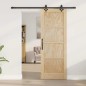 Porta Scorrevole vidaXL con Set di Ferramenta 73.5x198.5 cm Legno Massiccio Pino Porta Scorrevole vidaXL con Set di Ferramenta 73.5x198.5 cm Legno Massiccio Pino