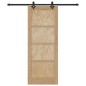 Porta scorrevole vidaXL con set di ferramenta 78x202 cm Legno massello di pino Porta scorrevole vidaXL con set di ferramenta 78x202 cm Legno massello di pino