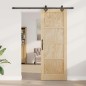 Porta scorrevole vidaXL con set di ferramenta 78x211 cm in legno massello di pino