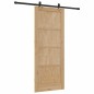 Porta scorrevole vidaXL con set di accessori 83x202 cm Legno massello di pino Porta scorrevole vidaXL con set di accessori 83x202 cm Legno massello di pino