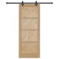 vidaXL Porta Scorrevole con Set Fissaggi 83x211 cm Legno Massello di Pino vidaXL Porta Scorrevole con Set Fissaggi 83x211 cm Legno Massello di Pino