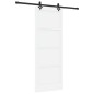 Porta scorrevole vidaXL con set di accessori bianco 83x211 cm in legno di pino massello Porta scorrevole vidaXL con set di accessori bianco 83x211 cm in legno di pino massello