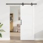 Porta scorrevole vidaXL con set di accessori bianco 83x211 cm in legno di pino massello Porta scorrevole vidaXL con set di accessori bianco 83x211 cm in legno di pino massello