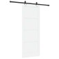 Porta scorrevole vidaXL con set di accessori bianco 83x211 cm in legno di pino massello Porta scorrevole vidaXL con set di accessori bianco 83x211 cm in legno di pino massello