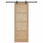 porta scorrevole vidaXL con set di hardware 83x232 cm Legno Massiccio di Pino porta scorrevole vidaXL con set di hardware 83x232 cm Legno Massiccio di Pino