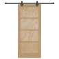 Porta Scorrevole vidaXL con Set di Ferramenta 86x198.5 cm in Legno Massello di Pino Porta Scorrevole vidaXL con Set di Ferramenta 86x198.5 cm in Legno Massello di Pino