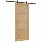 Porta Scorrevole vidaXL con Set di Ferramenta 86x198.5 cm in Legno Massello di Pino Porta Scorrevole vidaXL con Set di Ferramenta 86x198.5 cm in Legno Massello di Pino