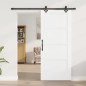 Porta Scorrevole vidaXL con Set di Hardware Bianca 86x198.5 cm Legno Massello di Pino Porta Scorrevole vidaXL con Set di Hardware Bianca 86x198.5 cm Legno Massello di Pino