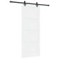 Porta Scorrevole vidaXL con Set di Accessori Bianca 86x211 cm Legno Massello di Pino Porta Scorrevole vidaXL con Set di Accessori Bianca 86x211 cm Legno Massello di Pino