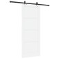 Porta Scorrevole vidaXL con Set di Accessori Bianca 86x211 cm Legno Massello di Pino Porta Scorrevole vidaXL con Set di Accessori Bianca 86x211 cm Legno Massello di Pino