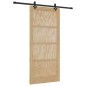 Porta Scorrevole vidaXL con Set di Ferramenta 93x202 cm Legno Massello di Pino Porta Scorrevole vidaXL con Set di Ferramenta 93x202 cm Legno Massello di Pino