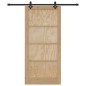 Porta Scorrevole vidaXL con Set di Ferramenta 93x202 cm Legno Massello di Pino Porta Scorrevole vidaXL con Set di Ferramenta 93x202 cm Legno Massello di Pino