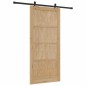 Porta Scorrevole vidaXL con Set di Ferramenta 93x202 cm Legno Massello di Pino Porta Scorrevole vidaXL con Set di Ferramenta 93x202 cm Legno Massello di Pino