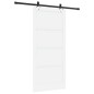Porta Scorrevole vidaXL con Set di Accessori Bianca 93x202 cm Legno Massello Pino Porta Scorrevole vidaXL con Set di Accessori Bianca 93x202 cm Legno Massello Pino