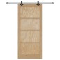 Porta scorrevole vidaXL con set hardware 93x211 cm in legno massello di pino