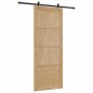 Porta scorrevole vidaXL con Set di Accessori 93x232 cm in Legno Massello di Pino Porta scorrevole vidaXL con Set di Accessori 93x232 cm in Legno Massello di Pino