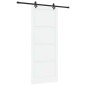 Porta Scorrevole vidaXL con Set Accessori Bianca 93x232 cm Legno Massello di Pino Porta Scorrevole vidaXL con Set Accessori Bianca 93x232 cm Legno Massello di Pino