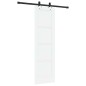 vidaXL Porta Scorrevole con Set Hardware "ORKDAL" Bianco in Legno Massello di Pino vidaXL Porta Scorrevole con Set Hardware "ORKDAL" Bianco in Legno Massello di Pino