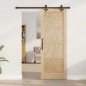 porta scorrevole vidaXL con set hardware 'ORKDAL'in legno massello di pino