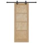 porta scorrevole vidaXL con set hardware 'ORKDAL'in legno massello di pino