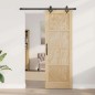 vidaXL Porta Scorrevole con Set Hardware 'ORKDAL'Legno Massiccio di Pino